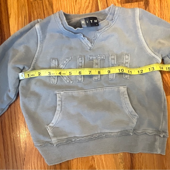 Kids Kith Blue Crew Neck Swear Shirt Size 3T - Picture 9 of 12